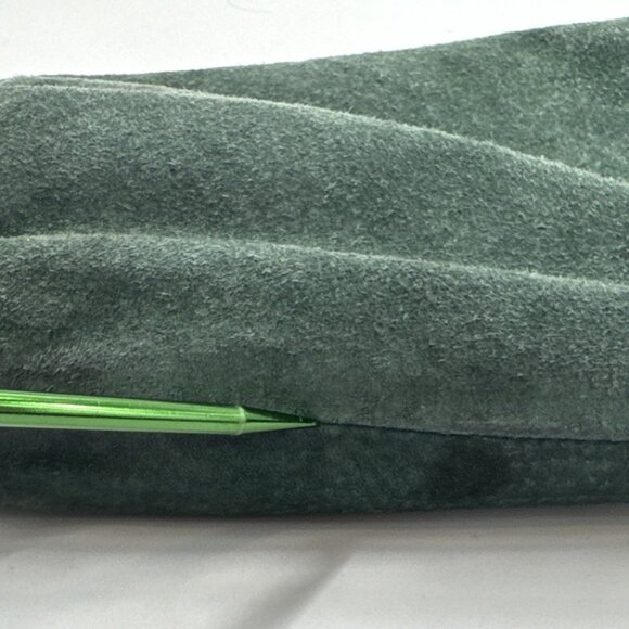 Vintage 90s Suede Leather Jacket Mens Large Bomber Pockets Zip Colorblock Retro - Picture 8 of 16